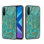 Huawei Honor 20 Lite unitec suojakuori 2 Green Gold Waves