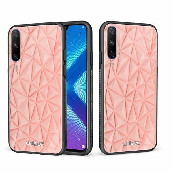 Huawei Honor 20 Lite unitec suojakuori 2 Salmon Pink Shapes