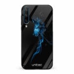 Huawei Honor 20 Lite unitec suojakuori Blue Smoke on Black