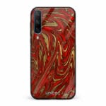 Huawei Honor 20 Lite unitec suojakuori Red Gold Waves