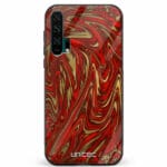 Huawei Honor 20 Pro unitec suojakuori Red Gold Waves