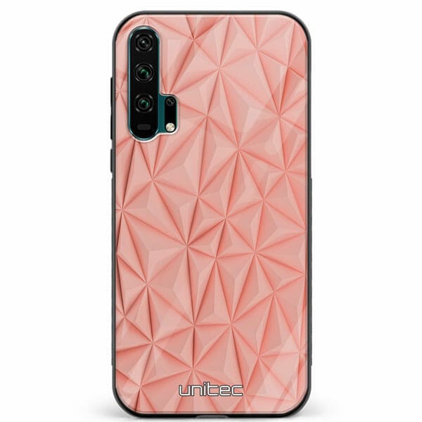 Huawei Honor 20 Pro unitec suojakuori Salmon Pink Shapes