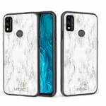 Huawei Honor 9X Lite unitec suojakuori 2 White Marble