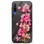 Huawei Honor 9X unitec suojakuori Pink Flowers on Carbon Grey Background