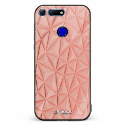 Huawei Honor View 20 unitec suojakuori Salmon Pink Shapes