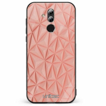 Huawei Mate 20 Lite unitec suojakuori Salmon Pink Shapes