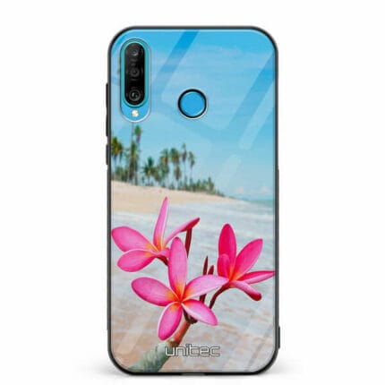 Huawei P30 Lite unitec suojakuori Beach Flowers