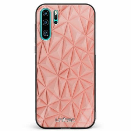 Huawei P30 Pro unitec suojakuori Salmon Pink Shapes