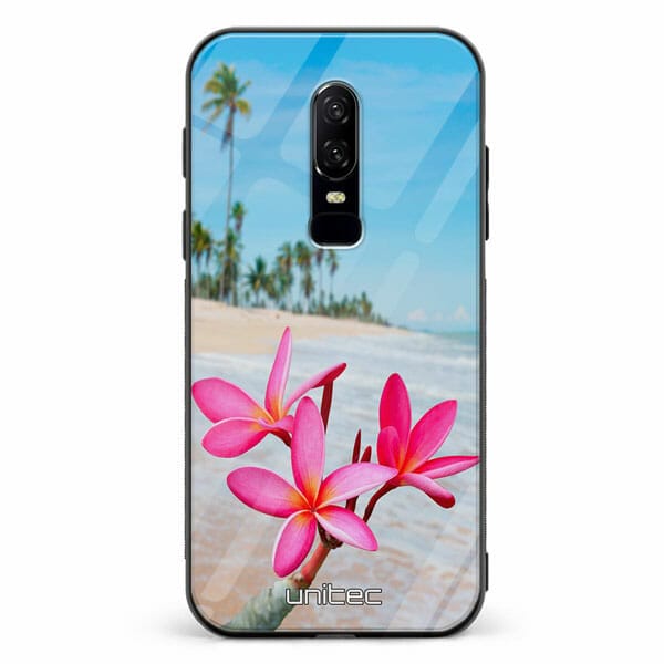 OnePlus 6 unitec suojakuori Beach Flowers