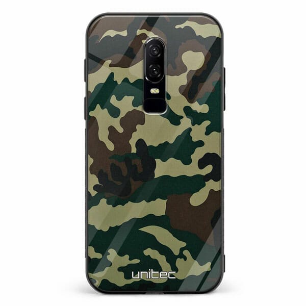 OnePlus 6 unitec suojakuori Camouflage