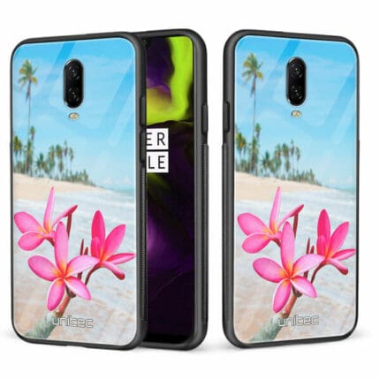 OnePlus 6T unitec suojakuori 2 Beach Flowers