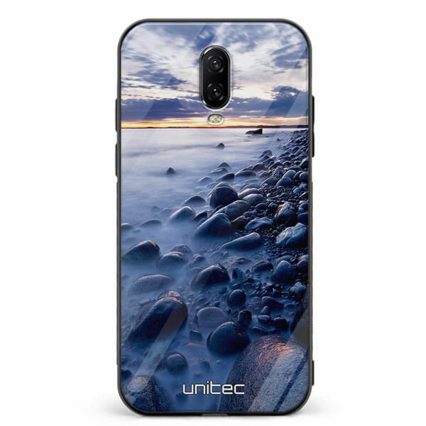 OnePlus 6T unitec suojakuori Rocky Beach Sunset