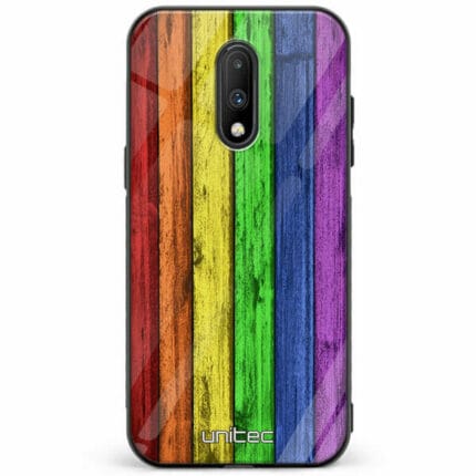 OnePlus 7 unitec suojakuori Rainbow Board
