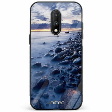 OnePlus 7 unitec suojakuori Rocky Beach Sunset