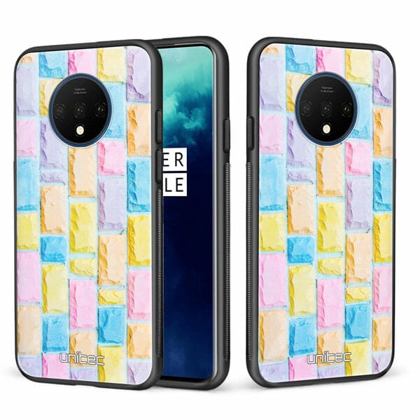 OnePlus 7T unitec suojakuori 2 Colorful Bricks