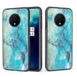 OnePlus 7T unitec suojakuori 2 Turquoise Marble
