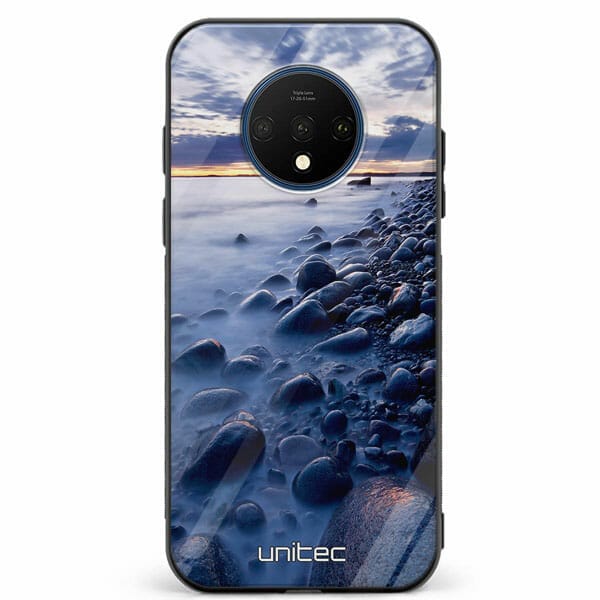 OnePlus 7T unitec suojakuori Rocky Beach Sunset