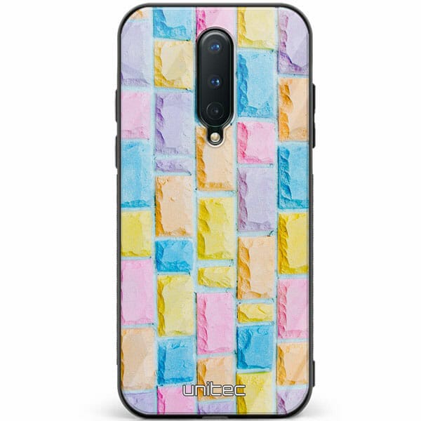 OnePlus 8 unitec suojakuori Colorful Bricks