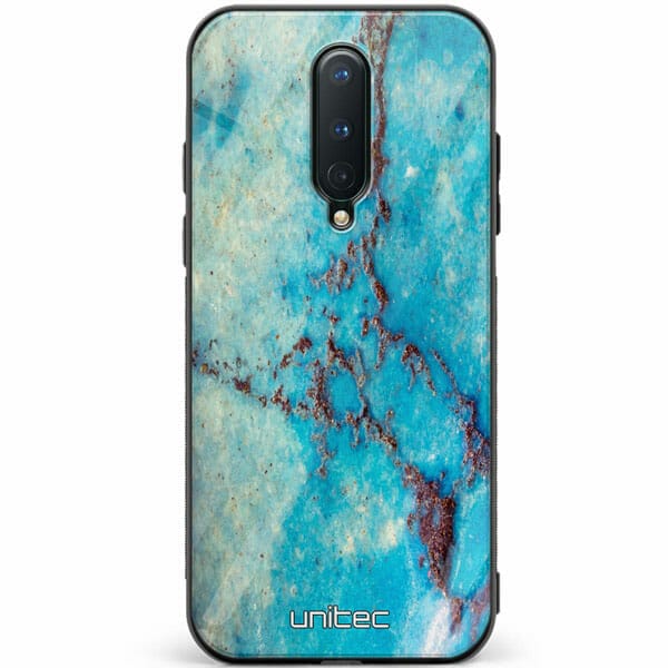 OnePlus 8 unitec suojakuori Turquoise Marble