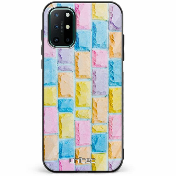 OnePlus 8T unitec suojakuori Colorful Bricks