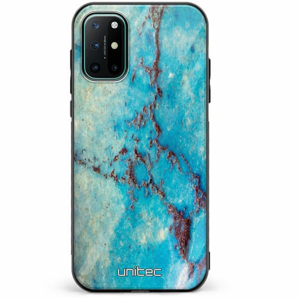 OnePlus 8T unitec suojakuori Turquoise Marble
