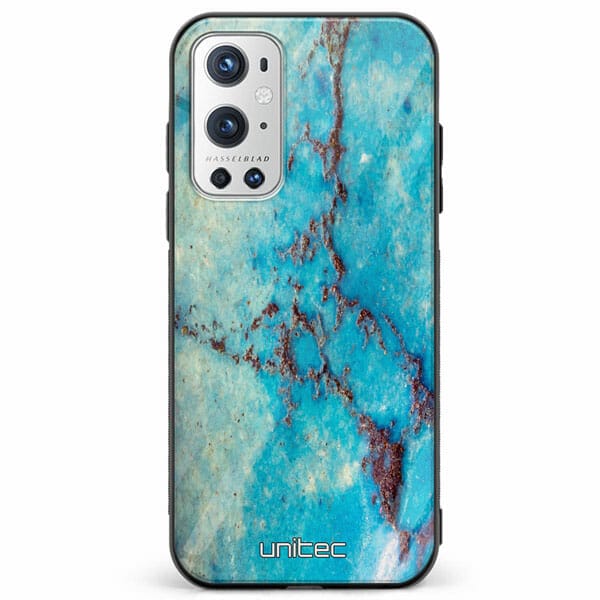 OnePlus 9 Pro unitec suojakuori Turquoise Marble
