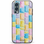 OnePlus Nord 2 5G unitec suojakuori Colorful Bricks