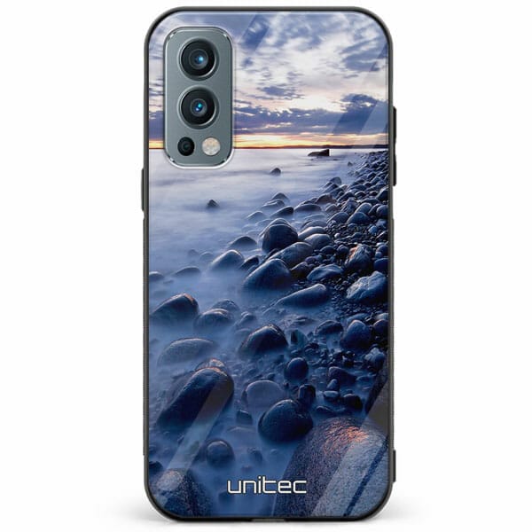 OnePlus Nord 2 5G unitec suojakuori Rocky Beach Sunset