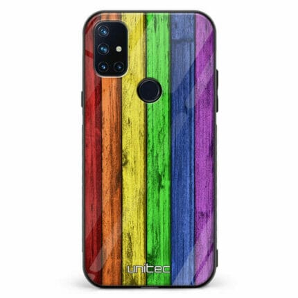 OnePlus Nord N10 5G unitec suojakuori Rainbow Board