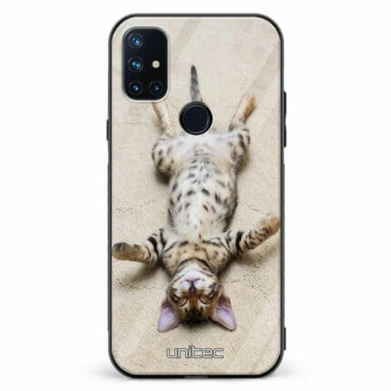 OnePlus Nord N10 5G unitec suojakuori Relaxing Cat