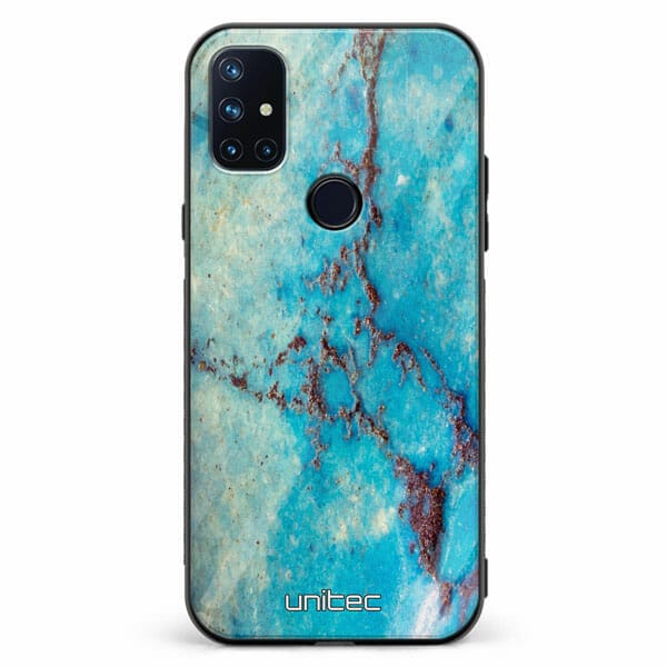 OnePlus Nord N10 5G unitec suojakuori Turquoise Marble