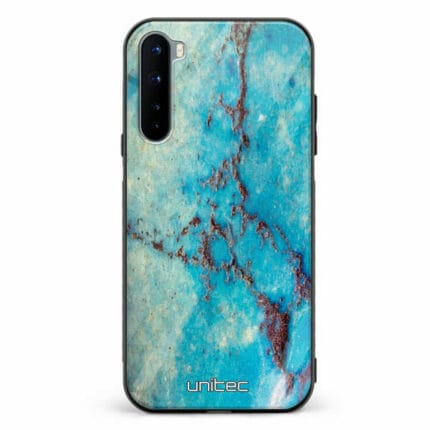 OnePlus Nord unitec suojakuori Turquoise Marble