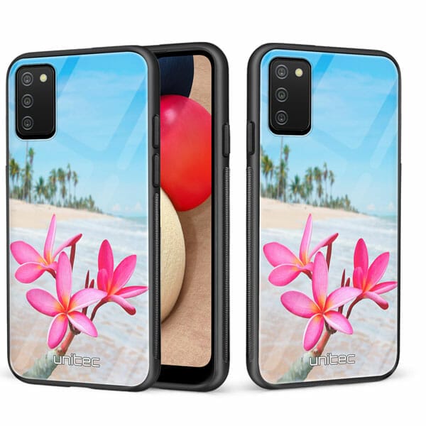 Samsung Galaxy A02s unitec suojakuori 2 Beach Flowers