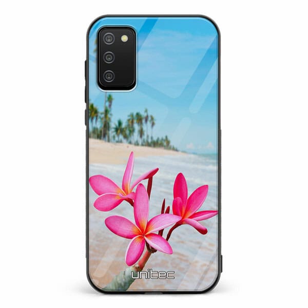 Samsung Galaxy A02s unitec suojakuori Beach Flowers