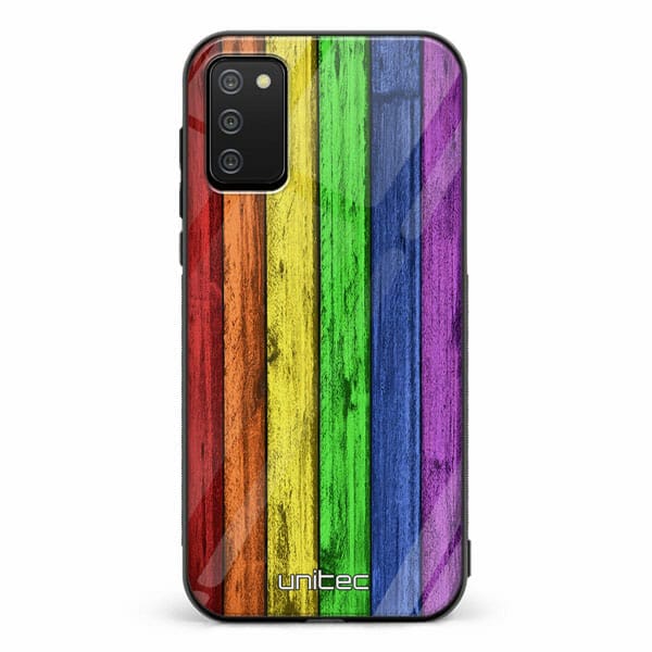 Samsung Galaxy A02s unitec suojakuori Rainbow Board