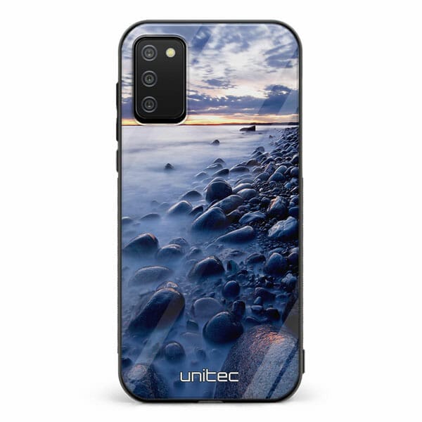 Samsung Galaxy A02s unitec suojakuori Rocky Beach Sunset