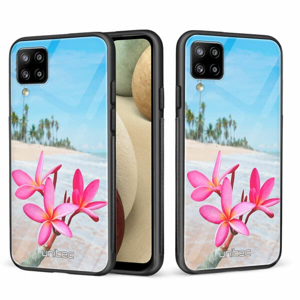 Samsung Galaxy A12 unitec suojakuori 2 Beach Flowers