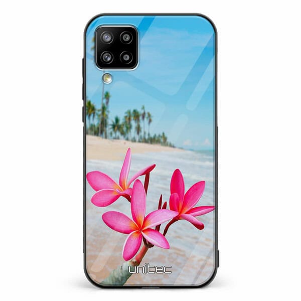 Samsung Galaxy A12 unitec suojakuori Beach Flowers