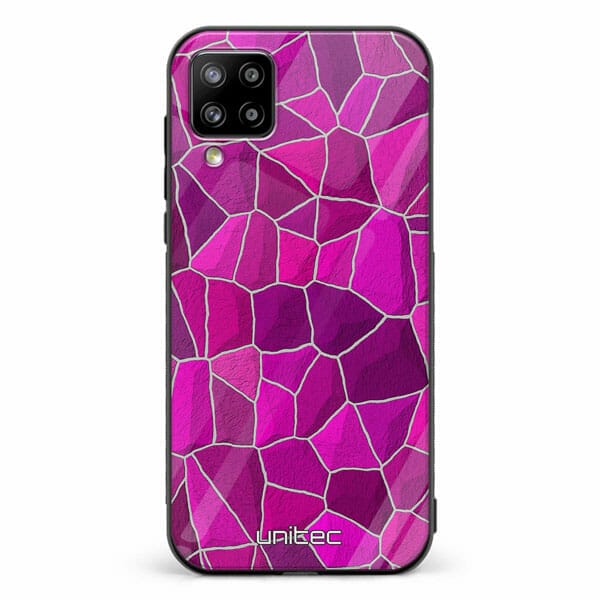 Samsung Galaxy A12 unitec suojakuori Pink Pattern