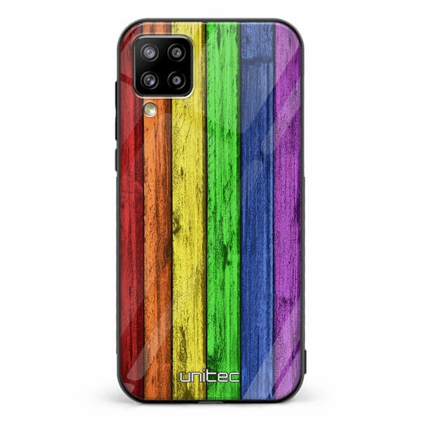 Samsung Galaxy A12 unitec suojakuori Rainbow Board