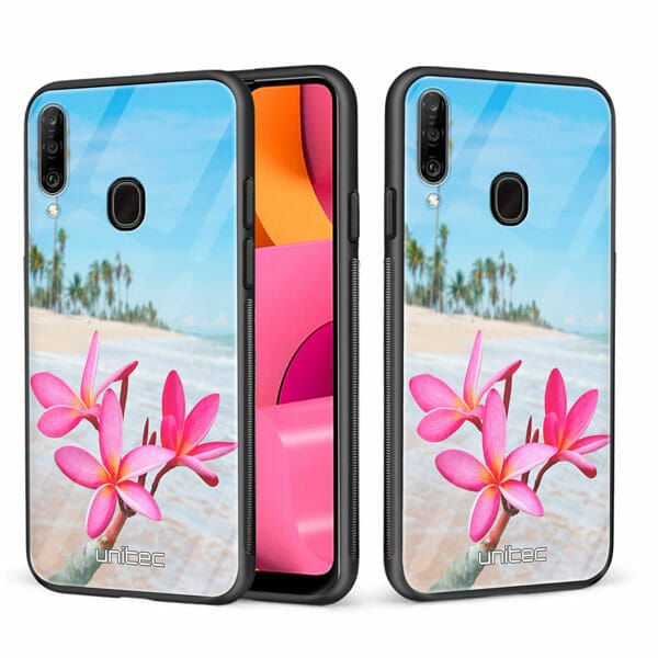 Samsung Galaxy A20s unitec suojakuori 2 Beach Flowers