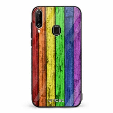 Samsung Galaxy A20s unitec suojakuori Rainbow Board