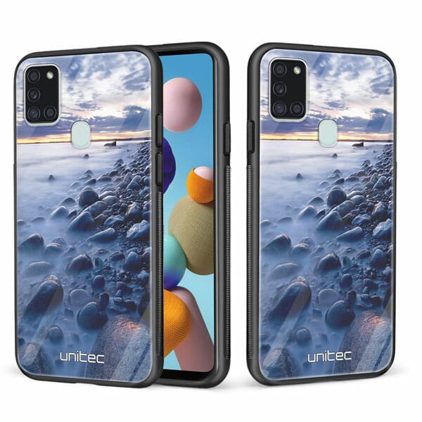 Samsung Galaxy A21s unitec suojakuori 2 Rocky Beach Sunset