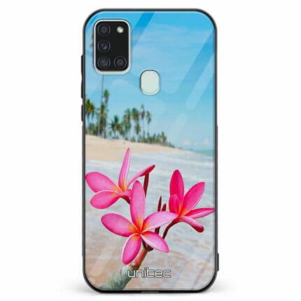 Samsung Galaxy A21s unitec suojakuori Beach Flowers