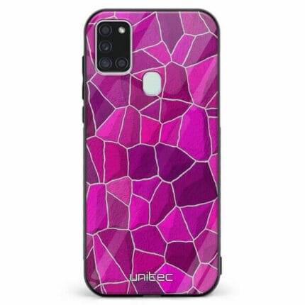 Samsung Galaxy A21s unitec suojakuori Pink Pattern