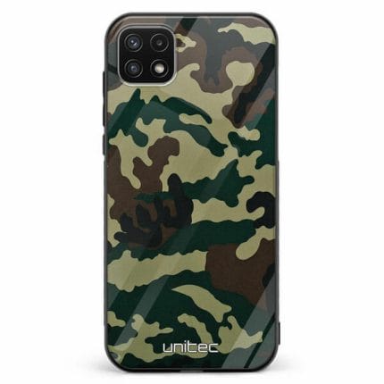 Samsung Galaxy A22 5G unitec suojakuori Camouflage