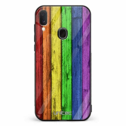 Samsung Galaxy A40 unitec suojakuori Rainbow Board