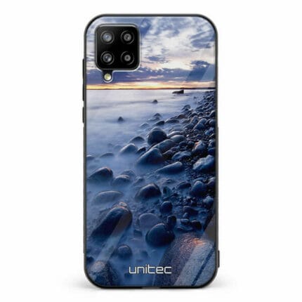 Samsung Galaxy A42 5G unitec suojakuori Rocky Beach Sunset