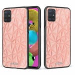 Samsung Galaxy A51 unitec suojakuori 2 Salmon Pink Shapes