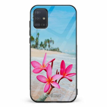 Samsung Galaxy A51 unitec suojakuori Beach Flowers